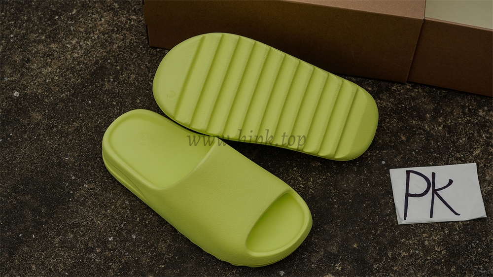 pk god Ad*s yeezy slide glow green frosted retail materials ready to ship