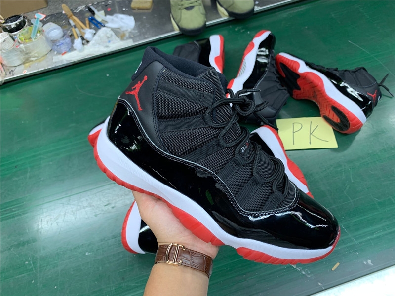 PK God 2019 year retail version Air Jordan 11 “Bred”retail materials ready to ship