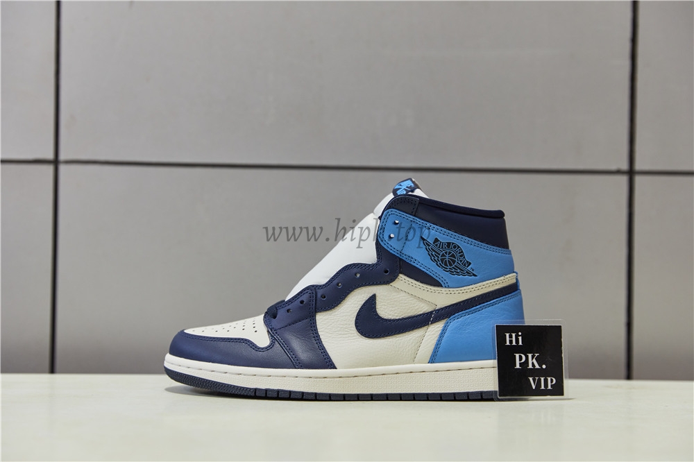 PK God Air Jordan 1 retro high OG Obsidian retail leather ready to ship