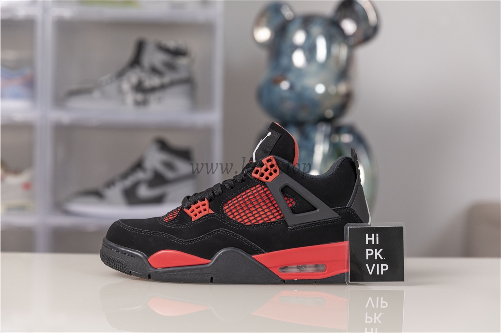 PK God Air Jordan 4 “Red Thunder”retail materials ready to ship