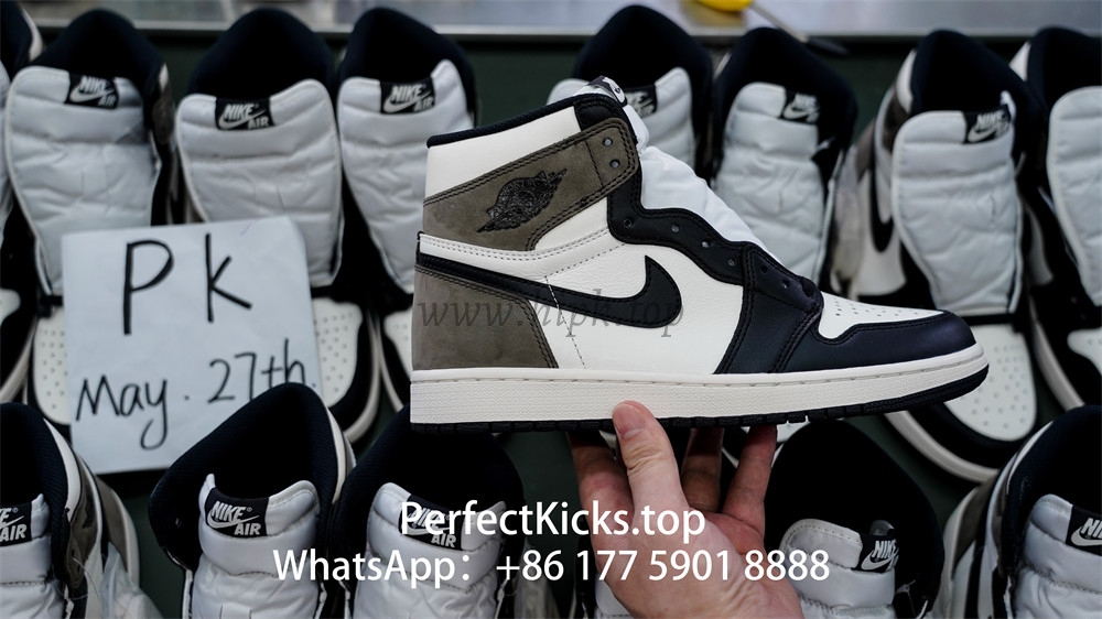 PK 4.0 Air jordan 1 High OG “Dark Mocha”retail materials ready to ship