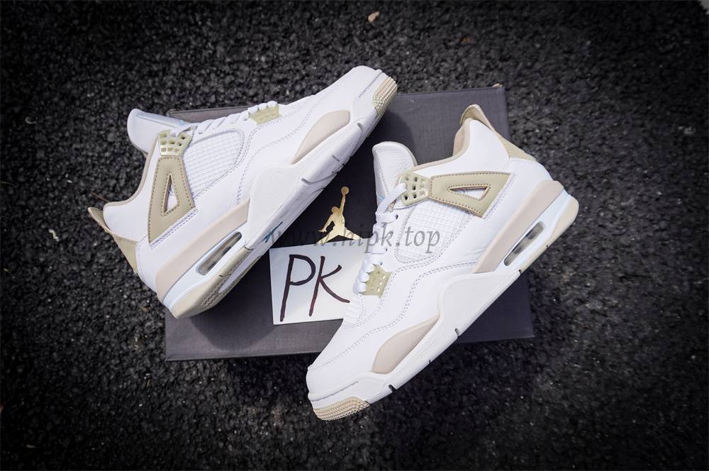 PK God Jordan 4 Retro Sand retail materials ready to ship