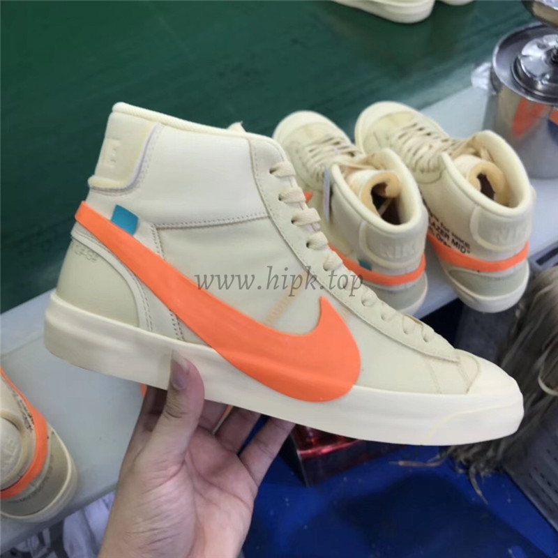 PK God OFF-WHITE x Nike Blazer Mid Orange“ALL HALLOWS EVE”retail materials ready to ship