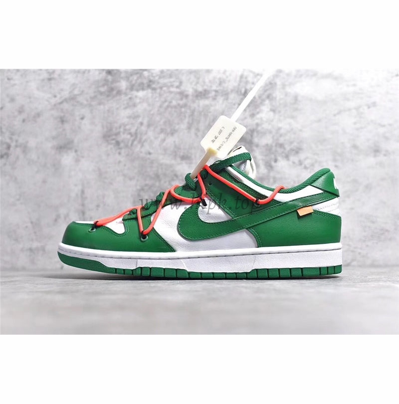 PK God exclusive OFF-WHITE x Futura x Nike Dunk white pine green retail materails ready to ship