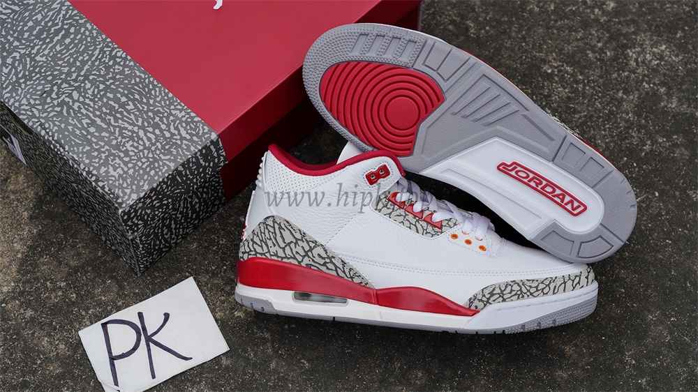 Pk God air jordan 3 retro Cardinal Red retail materials ready to ship