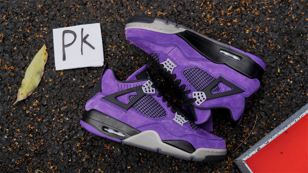 Pk5.0 Travis Scott x Air Jordan 4 F&F Purple RETAIL MATERIALS READY TO SHIP