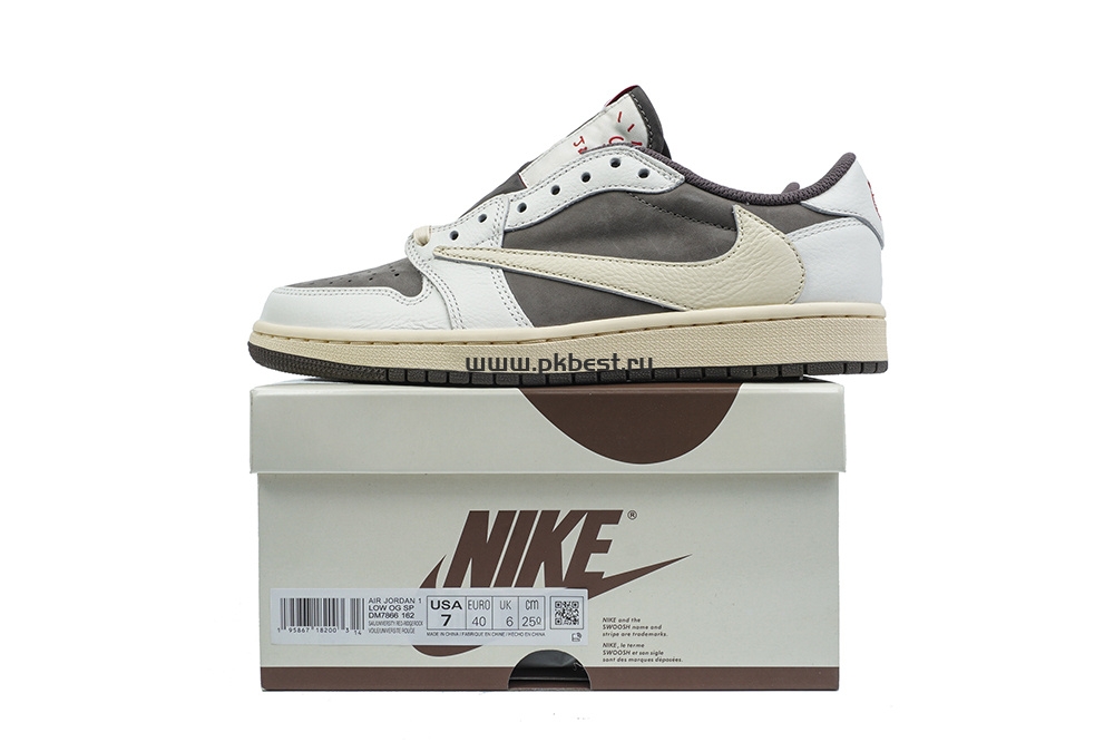 PK 5.0 Jordan 1 Retro Low OG SP Travis Scott Reverse Mocha RETAIL MATERIALS READY TO SHIP