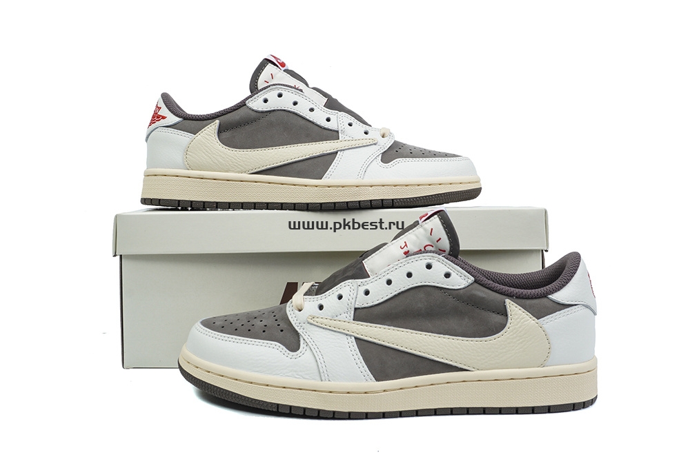 PK 5.0 Jordan 1 Retro Low OG SP Travis Scott Reverse Mocha RETAIL MATERIALS READY TO SHIP