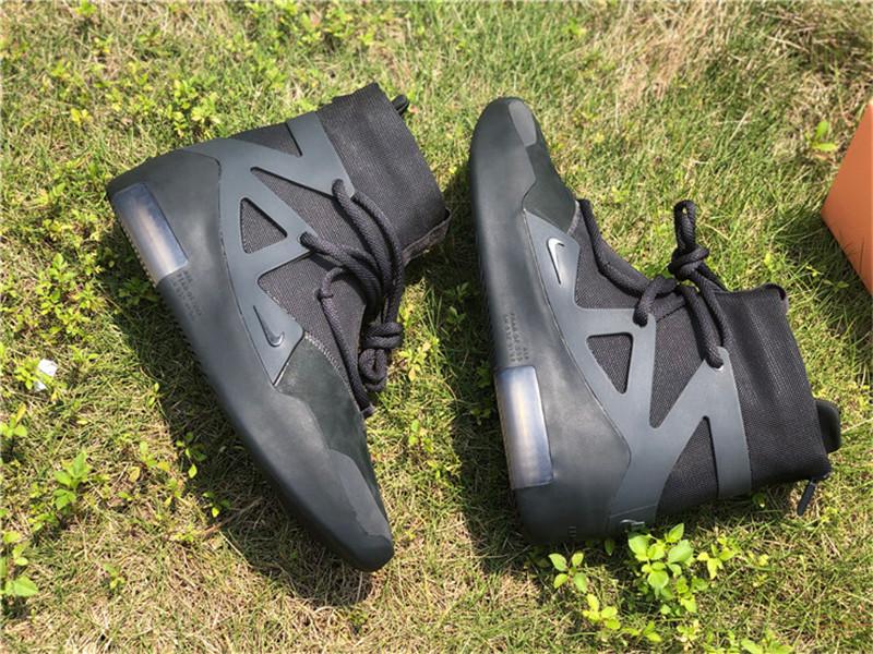 PK God Nike Air Fear of God 1 Triple Black retail materials ready to ship