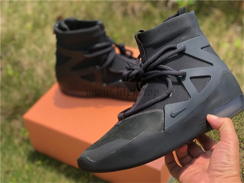 PK God Nike Air Fear of God 1 Triple Black retail materials ready to ship