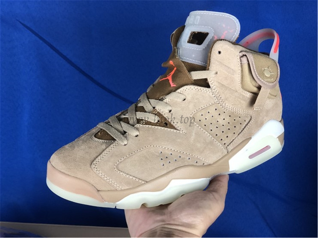 PK GOD Travis Scott x Air Jordan 6 Retro ‘British Khaki’ retail materials ready to ship