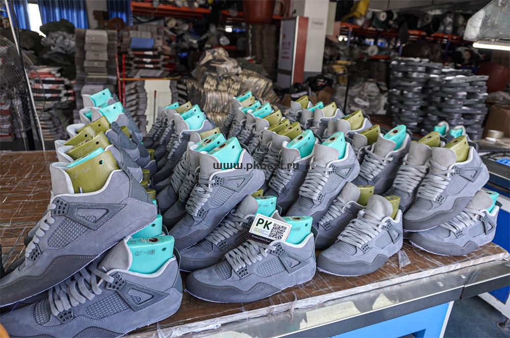 PK GOD Air Jordan 4 SE Paris Olympics Cement Grey RETAIL MATERIALS READY TO SHIP