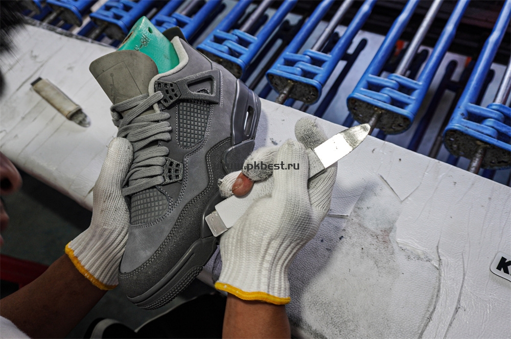 PK GOD Air Jordan 4 SE Paris Olympics Cement Grey RETAIL MATERIALS READY TO SHIP