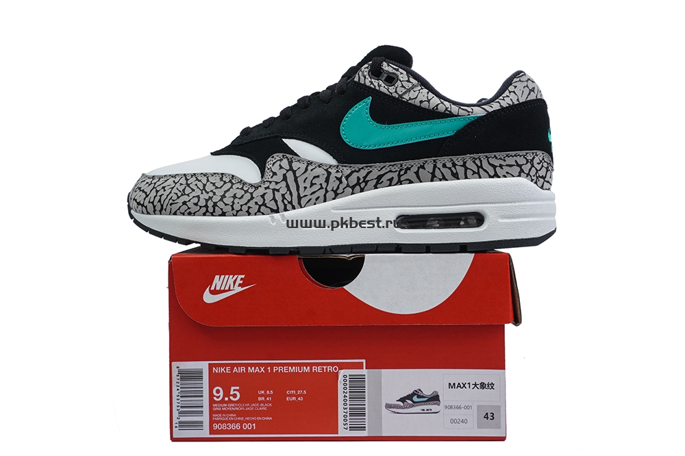 PK god Atmos x  Nike Air Max 1 Retro “Elephant” retail materials ready to ship