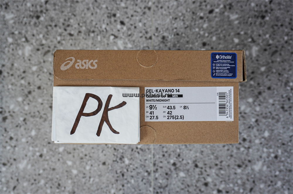 pk god As*ic*s gel-kayano 14 white black silver retail materials ready to ship