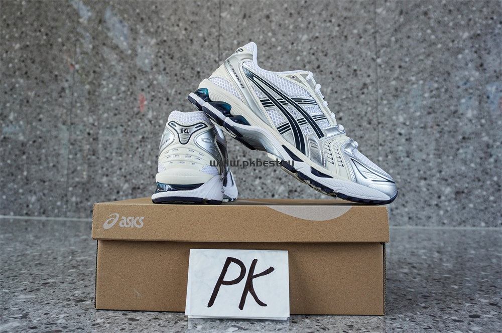 pk god As*ic*s gel-kayano 14 white black silver retail materials ready to ship