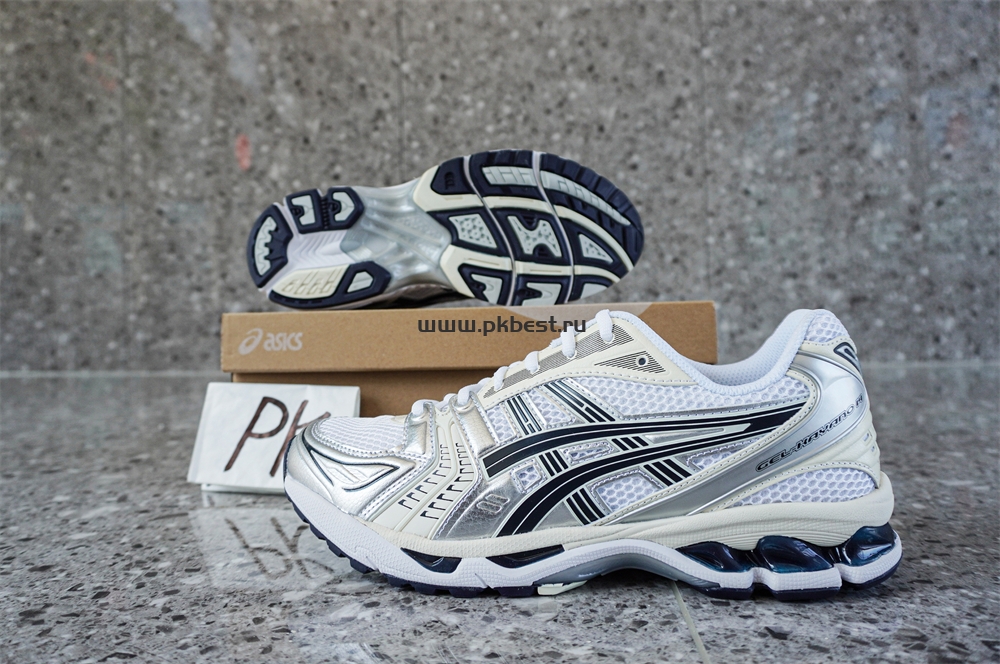 pk god As*ic*s gel-kayano 14 white black silver retail materials ready to ship