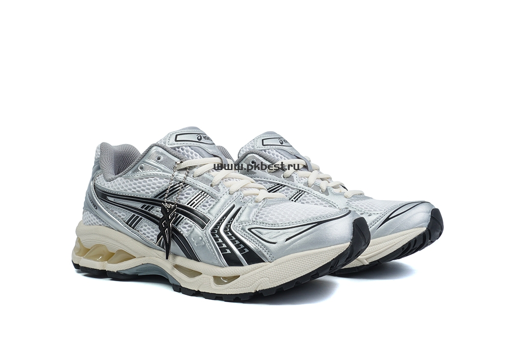 pk god jjjjound x As*ic*s gel kayano 14 silver black retail materials ready to ship