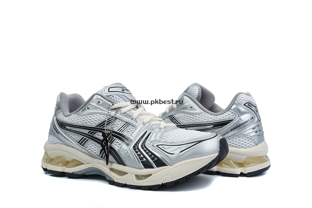 pk god jjjjound x As*ic*s gel kayano 14 silver black retail materials ready to ship