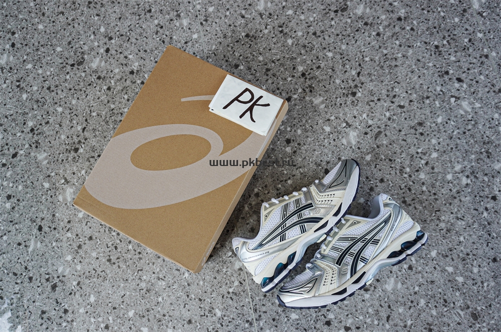 pk god As*ic*s gel-kayano 14 white black silver retail materials ready to ship