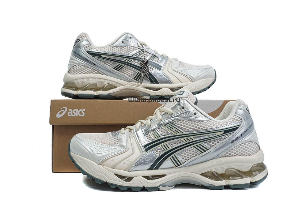 PK GOD GEL-Kayano 14 “Birch/Dark Pewter” sneakers RETAIL MATERIALS READY TO SHIP