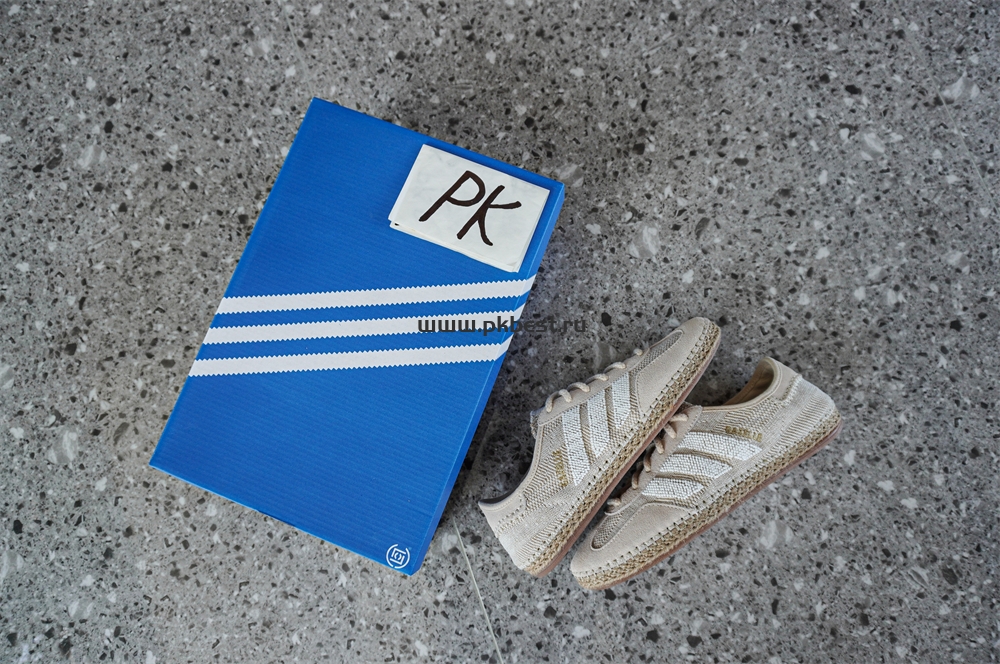 pk god clot x Ad*s originals gazelle “halo ivory”cream-coloured retail materials ready to ship