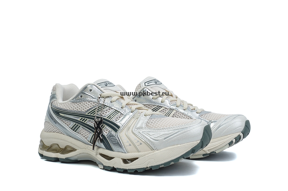 PK GOD GEL-Kayano 14 “Birch/Dark Pewter” sneakers RETAIL MATERIALS READY TO SHIP