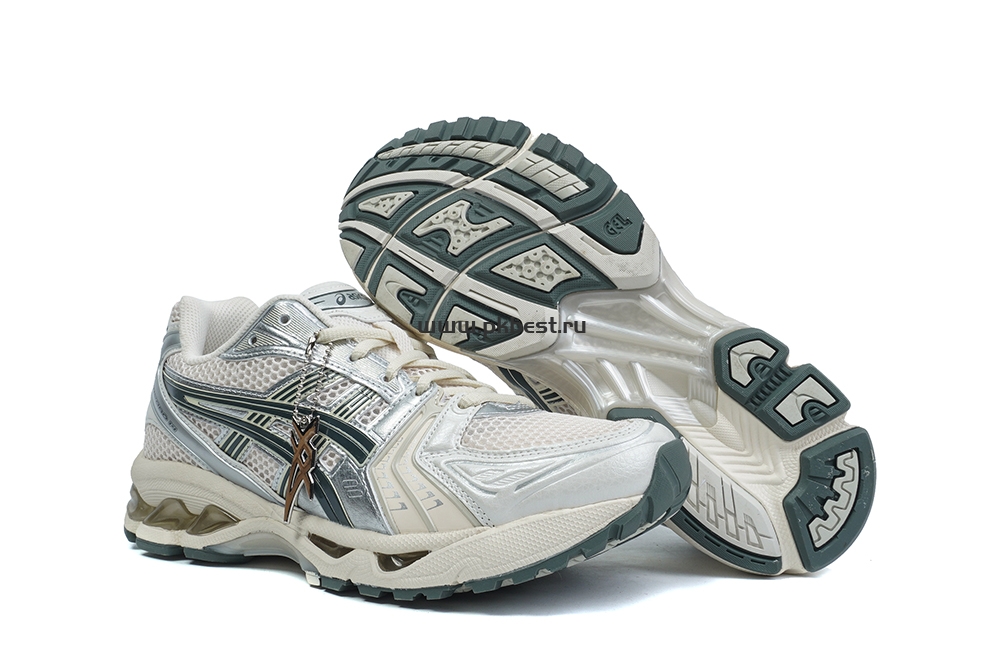 PK GOD GEL-Kayano 14 “Birch/Dark Pewter” sneakers RETAIL MATERIALS READY TO SHIP