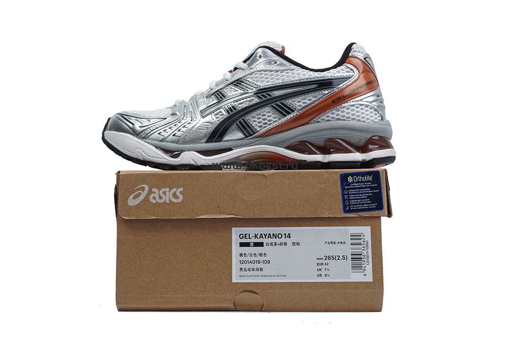 pk god As*ic*s gel-kayano 14 white piquant orange retail materials ready to ship