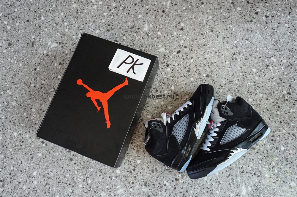 PK GOD Jordan Air Jordan 5 Retro Black Metallic RETAIL MATERIALS READY TO SHIP