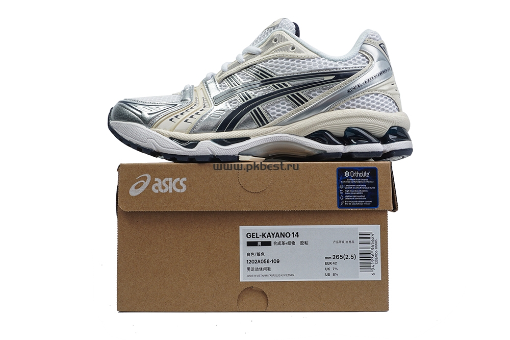 pk god As*ic*s gel kayano 14 white midnight retail materials ready to ship