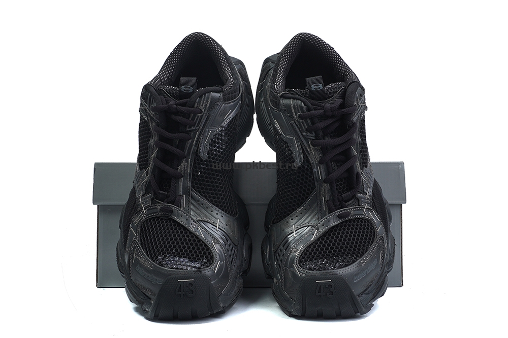 PK GOD STAPLER TECH SNEAKERS – BLACK RETAIL MATERIALS READY TO SHIP