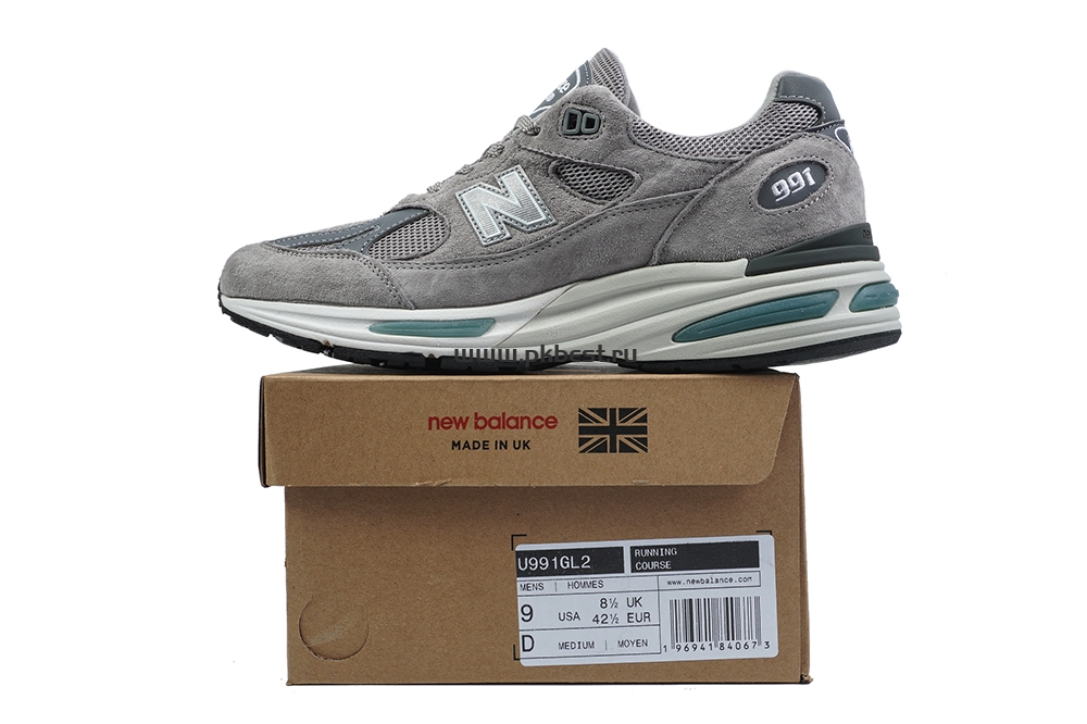 PK GOD New Balance 991v2 “Grey” RETAIL MATERIALS READY TO SHIP