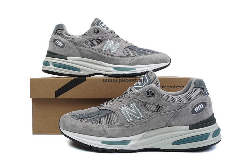 PK GOD New Balance 991v2 “Grey” RETAIL MATERIALS READY TO SHIP