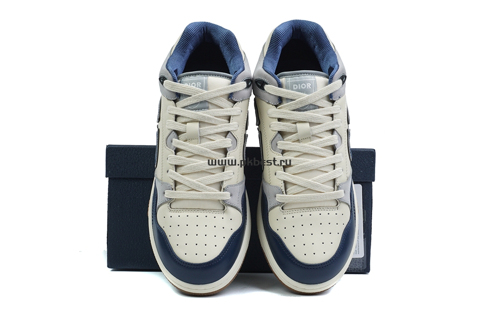 pk god D*or b57 mid-top sneaker dark blue and white retail materials ready to ship