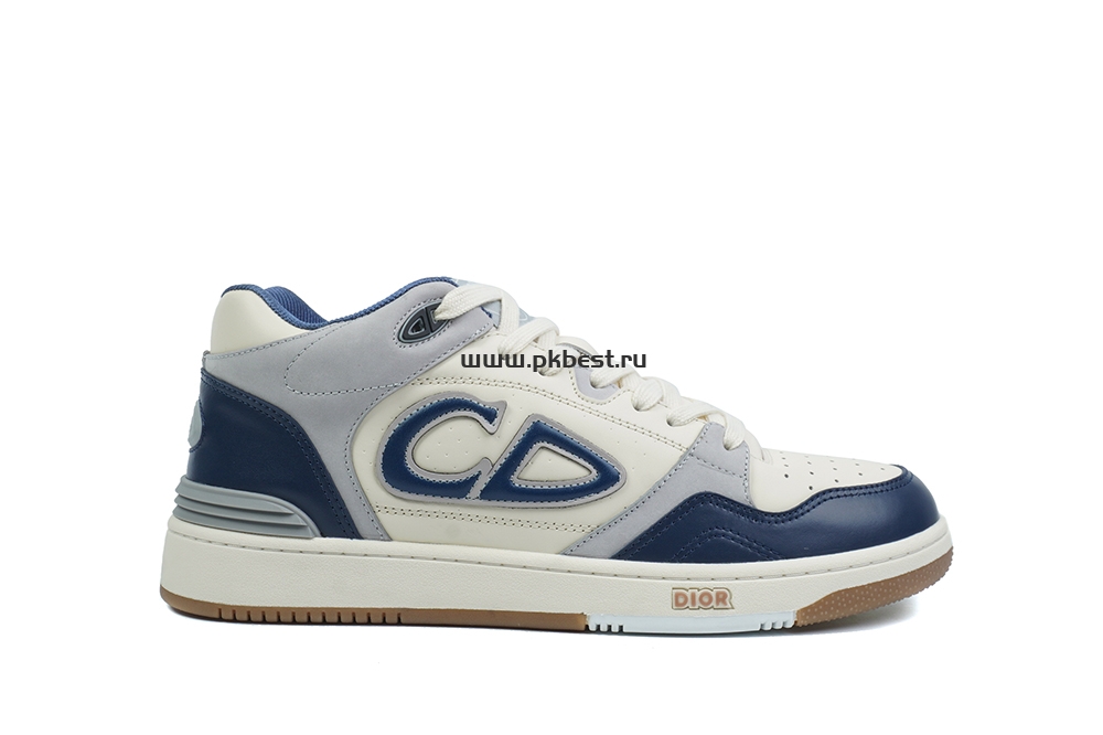 pk god D*or b57 mid-top sneaker dark blue and white retail materials ready to ship