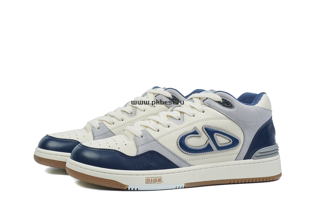 pk god D*or b57 mid-top sneaker dark blue and white retail materials ready to ship