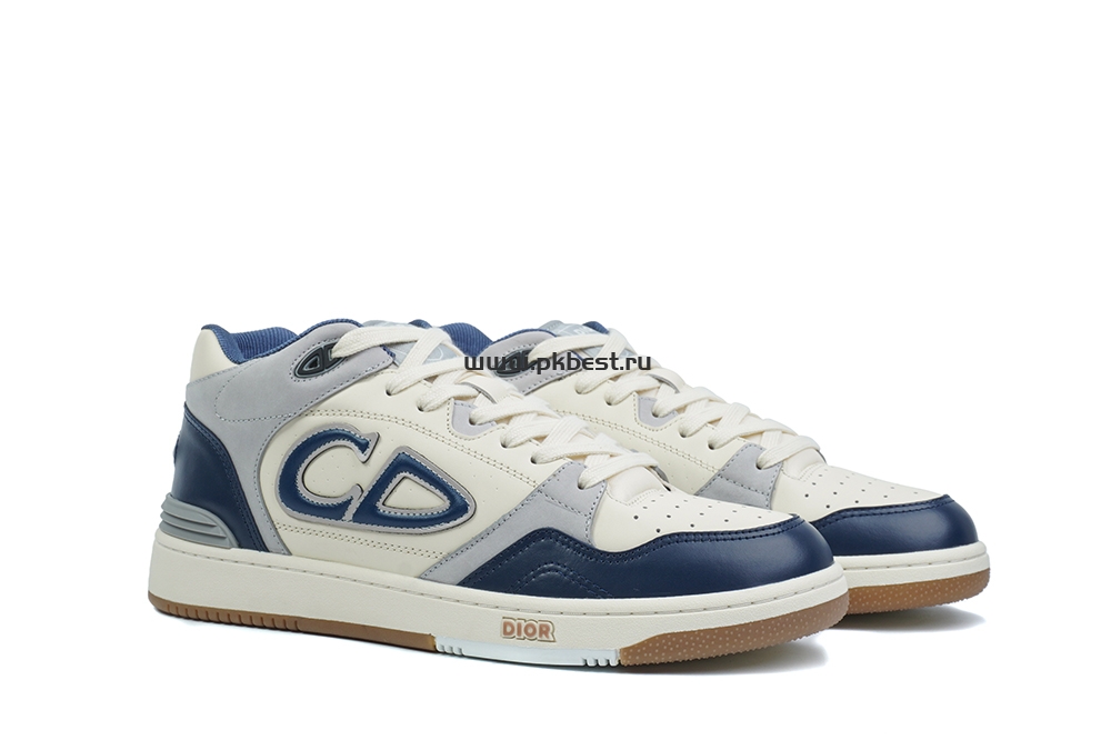 pk god D*or b57 mid-top sneaker dark blue and white retail materials ready to ship