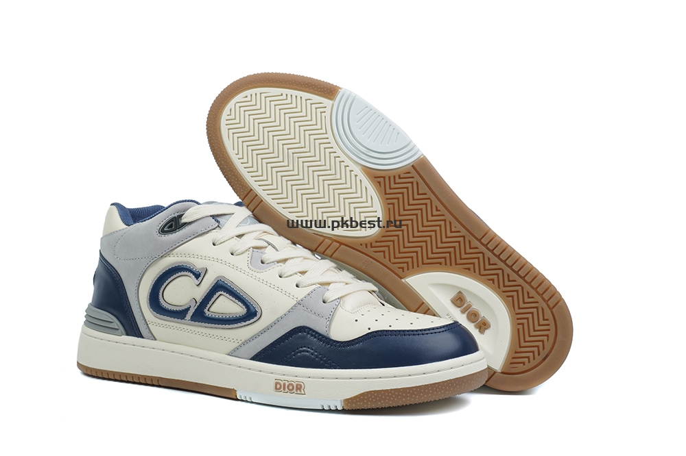 pk god D*or b57 mid-top sneaker dark blue and white retail materials ready to ship