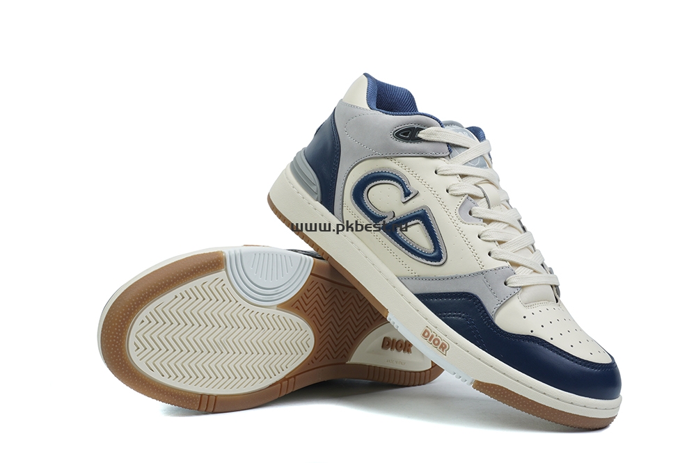 pk god D*or b57 mid-top sneaker dark blue and white retail materials ready to ship