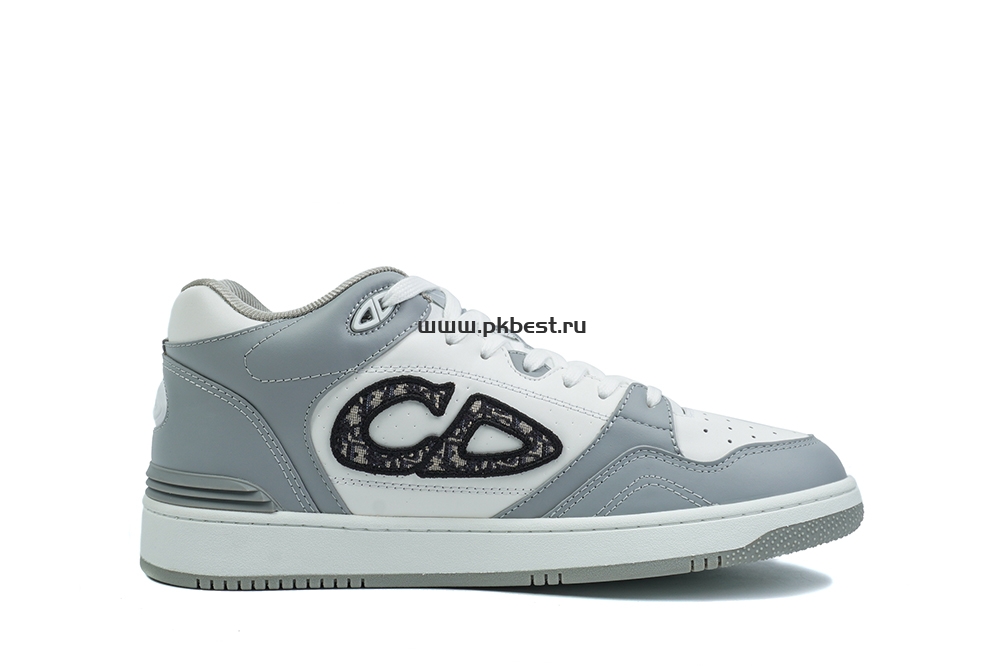 pk god D*or b57 mid-top sneaker  gray and white retail materials ready to ship