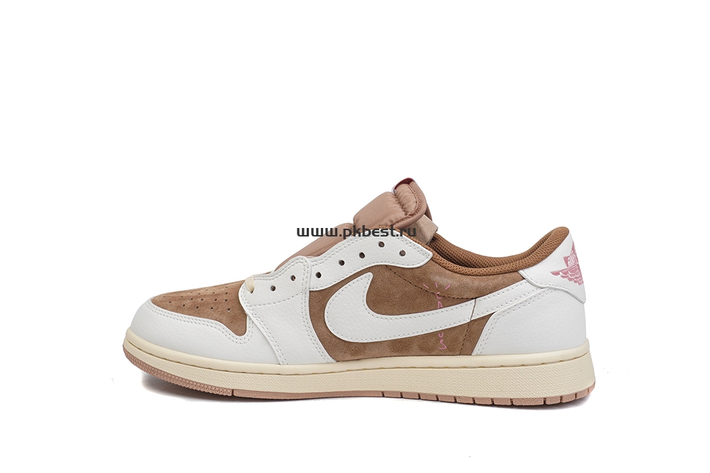 PK GOD Travis Scott x Jordan Air Jordan 1 Low OG Brown powder RETAIL MATERIALS READY TO SHIP