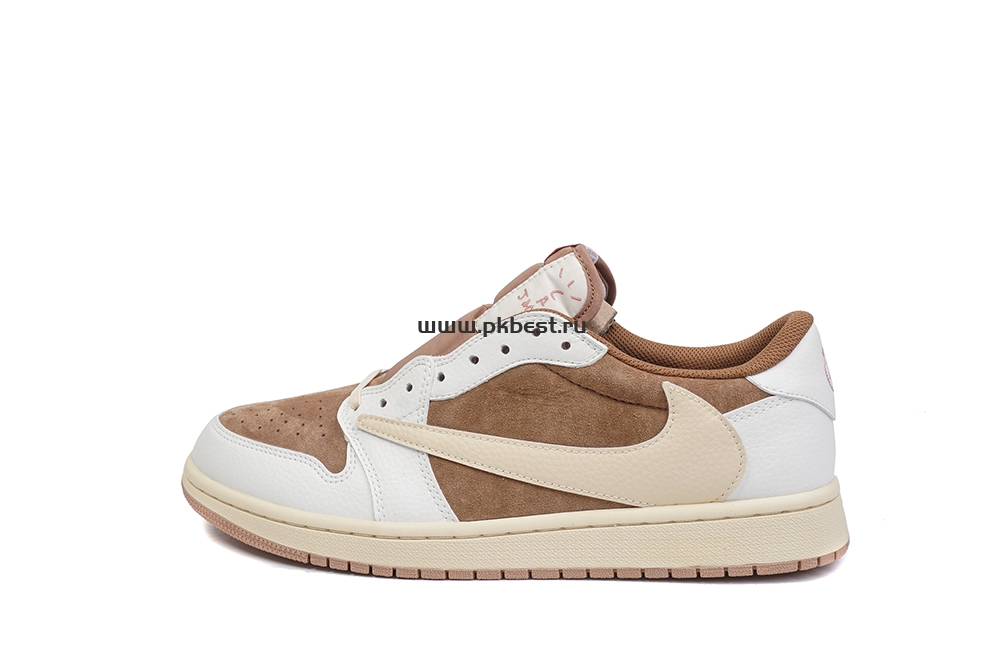 PK GOD Travis Scott x Jordan Air Jordan 1 Low OG Brown powder RETAIL MATERIALS READY TO SHIP