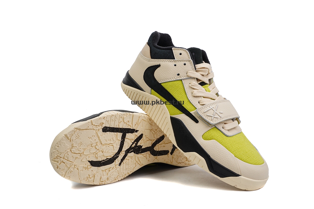 PK 5.0  Jordan Jumpman Jack TR “Bright Cactus”Beige black yellow RETAIL MATERIALS READY TO SHIP