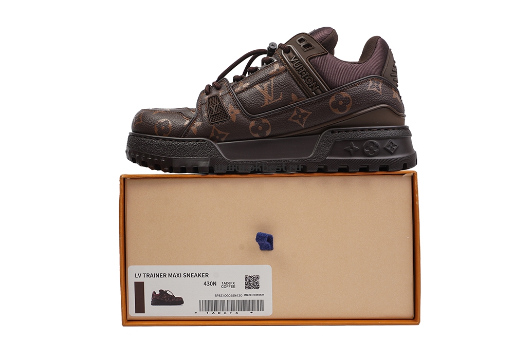 pk god l**is V*t*n trainer maxi brown retail materials ready to ship