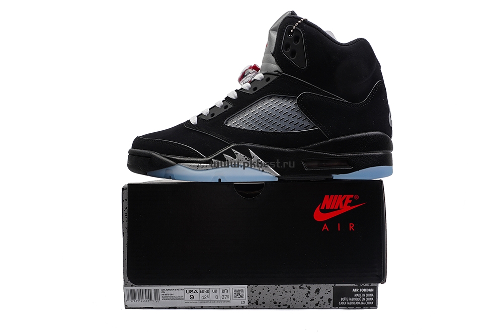 PK GOD Jordan Air Jordan 5 Retro Black Metallic RETAIL MATERIALS READY TO SHIP