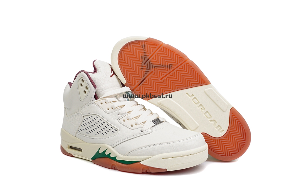 PK GOD Jordan Air Jordan 5 “EL GRITO”White green orange RETAIL MATERIALS READY TO SHIP