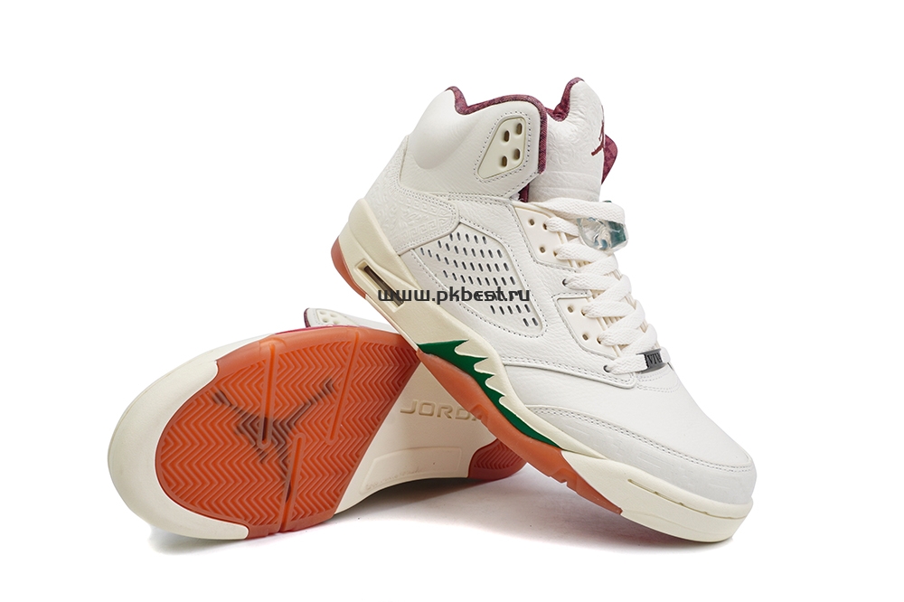 PK GOD Jordan Air Jordan 5 “EL GRITO”White green orange RETAIL MATERIALS READY TO SHIP