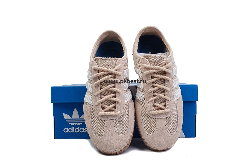 pk god clot x Ad*s originals gazelle “halo ivory”cream-coloured retail materials ready to ship