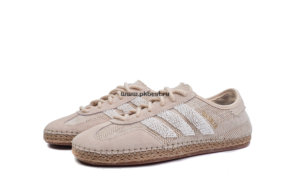 pk god clot x Ad*s originals gazelle “halo ivory”cream-coloured retail materials ready to ship